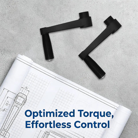 2Pcs Nylon Folding Handwheel Crank Handle For Industry Milling Machine Tools ergonomic black knobs on schematic plans