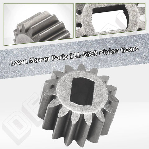 Close-up of 15T metal pinion gear from Pinion Gear Set 15T 2 Pack For 30 Inch Lawn Mower Compatible With Toro Time Master.