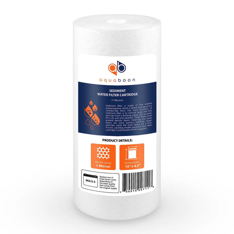 1 Micron Whole House Sediment Filter Cartridge 10 By 4.5 Replacement For DGD-5005 AP810 Compatible Water Filtration