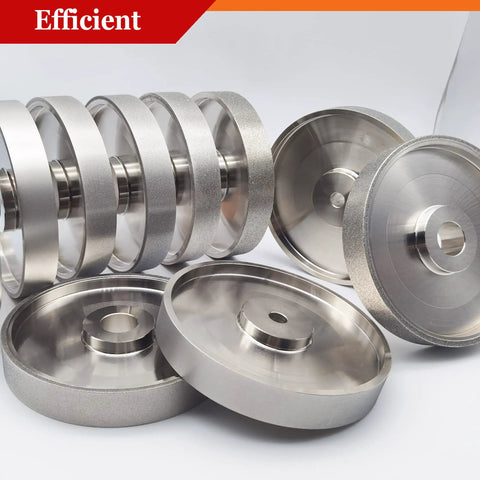 Stack of CBN Grinding Wheels 6 Inch Diameter, 1.5 Inch Wide With 1/2 Inch Arbor, Diamond Coated Wheel For Sharpening High Speed Steel Tools, Grit 1000, Fits Most Bench Grinders, Premium Build For Fast, Clean, Precise Sharpening