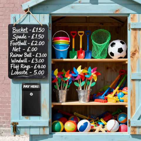 Outdoor toy display with Metal Donation Box With Lock For Wall Mount Secure Cash Deposit Slot Money Drop Box in black.