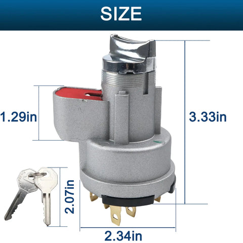 Ignition Switch With Lock Cylinder And Keys Compatible With 1955 1956 Chevy 150 210 Bel Air Nomad For 1955 1956 GMC Trucks