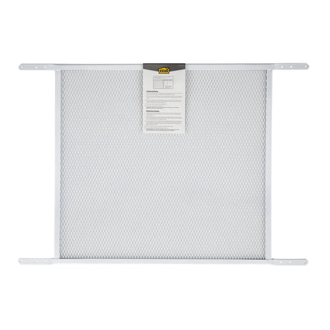 Adjustable Door Grille For 30 To 36 Inch Doors No Fuss Easy Install White Finish Ideal For Residential And Commercial Use Cut To Size For A Clean Secure Fit Durable Grille With Simple Mounting Great For Airflow And Privacy displayed front view