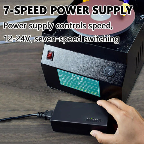 Heavy Hitter Electric Bench Sander And Easy Switch Knife Sharpener featuring 7-speed power supply and control switch.