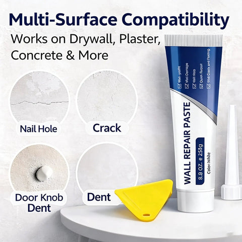 Fast Dry Wall Patch Kit With Scraper Quick Drying Mending Paste For Holes And Cracks DIY Drywall Repair Set 2x250g