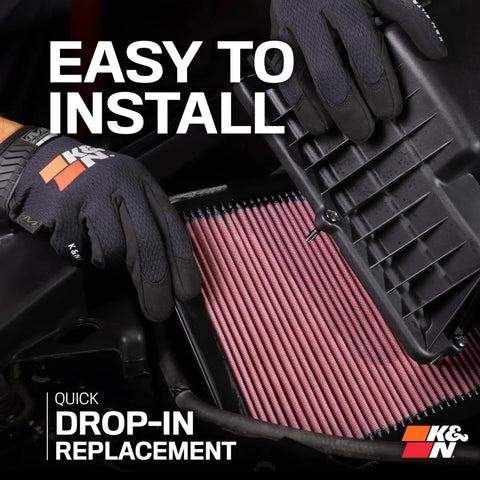 Installing High Flow Lifetime Engine Air Filter For Toyota Sequoia And Tundra 2022 To 2025 Premium Washable Filter 33-5129