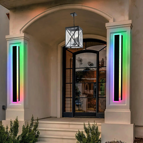 Outdoor Pendant Light Black Finish With Clear Glass, 1 Light Exterior Hanging Ceiling Lantern With Elongated Crisscross Frame.