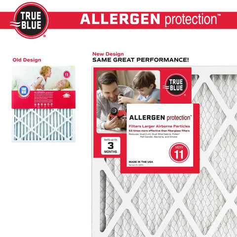Allergen Be Gone MERV 11 Pleated Air Filter 18x20x1 For Home HVAC Furnace Electrostatic Replacement Filter 4 Pack Made In USA Keeps Indoor Air Fresh And Dust Free.