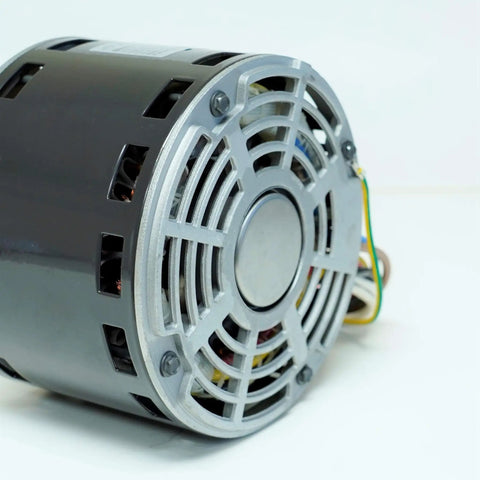 Close view of Packard 45117 Furnace Blower Motor One Third HP Replacement For Carrier Bryant Payne HC41AE117A showing vents and wiring