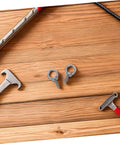 Heavy Duty Stainless Steel Eye Bolts M6x20 With Closed Ring And Hole, Comprehensive Kit Includes Flat Washer, Spring Washer And Nylon Nut, long reach design
