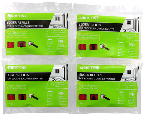 Replacement Pad Bundle For Corner Painter And Edger 3.75 By 4.75 Inches Eight Pads Included Pro Grade Unidirectional Fibers Packaging