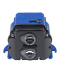 Front view of Urinal Electronic Control Module EBV-129-A-U Replacement For 0.5 GPF And 1.0 GPF Flushometers with black sensor area.