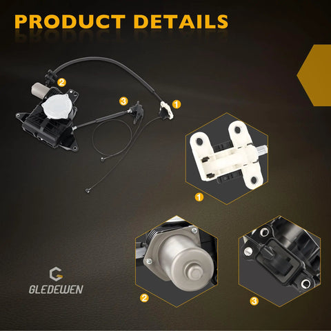 Driver Side Power Sliding Door Motor Assembly With Cable Fits Honda Odyssey 2011 To 2017, showing detailed product parts.