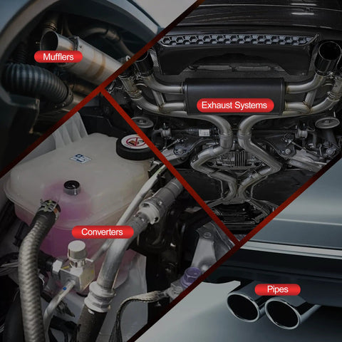 Top Shelf 2.5 Inch Exhaust Clamp And Muffler Sleeve Coupler Forged From Tough As Nails 304 Stainless Steel To Fix Pipe Joints And Quit Those Annoying Backseat Rattles overview of mufflers, converters, pipes, and exhaust systems.
