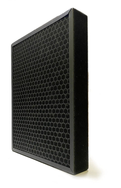 True HEPA Filter Replacement for Breathe Flex 45i Air Purifier with Activated Charcoal, angled side view