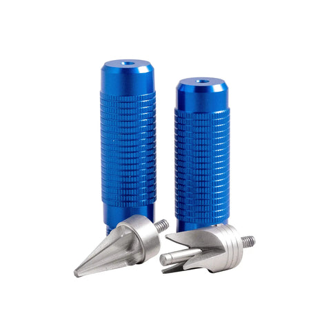 Blue Case Prep Tool Kit for Reloading Brass Ammo With Six Tools Including Primer Pocket Reamer Chamfer Debur Cleaner