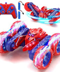 Rad Durable Remote Control Car For Kids Ages 4 To 12 360 Degree Spin RC Stunt Car With bright LED lights, remote and batteries