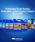 Lineup of Miracle Sealants products including Advanced Penetrating Sealer For Countertops Stone Tile And Grout Odorless Water Based Formula