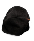Large Flame Retardant Fabric Head Cover For Welding Helmets G5-01 Compatible shown from the side view.