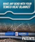 Heavy Duty PVC Conduit Heat Blanket Bender For No Sweat Smooth Bends With External Thermostat And Tight Seal Wrap That Masters 3.5 Inches To 4 Inches Electrical Pipe Projects with heated pipe and soil.