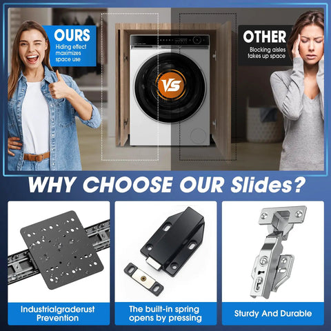 Comparison of 14 Inch Pocket Door Sliding Hardware Kit Two Pack vs traditional door with retractable rebounder for kitchen furniture