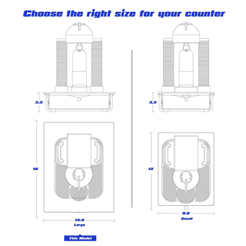 Blueprint dimensions of Crystal Tempered Glass Top Organizer Drawer Holder For Nespresso Vertuo Capsules with universal slots.