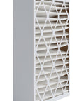 Side view of Pleated HVAC Filter 24x24x4 MERV 13 Six Pack For Furnace And Air Conditioner Removes Bacteria Dust Pollen Pet Dander Mold.