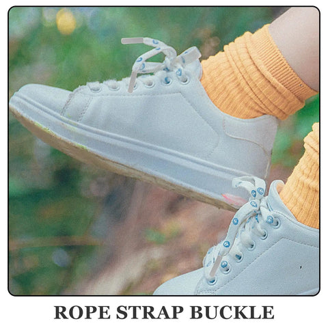 Upgrade Your Daily Drip With Top Tier Metal Alloy Shoe Lace Tips Built To Outlast Worn Aglets on white trainers.