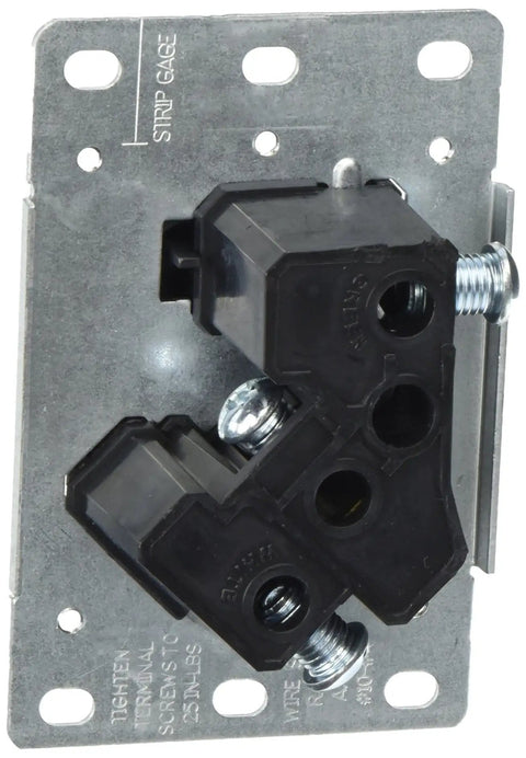 NEMA TT-30R 30 Amp 125V Flush Mount Receptacle, Heavy Duty, Grounding Side Wired, Steel Strap, Black, Industrial Grade