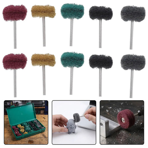 Pro Grade Bulk Pack Double Layer Surface Conditioning Buffing Wheels Set 100 Pieces 4.5 cm Polishing Discs in assorted colors