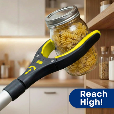 Two Pack Long Reach Grabber Reachers 34 Inch And 21 Inch With Rotating Jaw For Easy Pickup From Floor Behind Furniture Trash Or High Shelves Mobility Aid Reaching Tool Set For Seniors And Disabled
