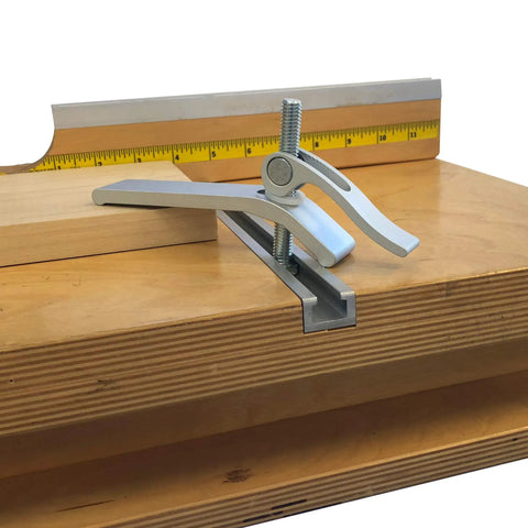 Slick Cam Action Quick Release Clamps 1-1/4 Inch Heavy Duty No Twist Lever For Woodshop Jigs And Fences on router table.