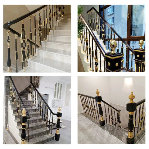 Rock Solid Modern Square Metal Balusters For Glass Railing With No Stress Floor Mount Brackets Heavy Duty Aluminum Spindles Complete Deck Stairway Guardrail Kit Top Shelf Modern Design on elegant stair railing.