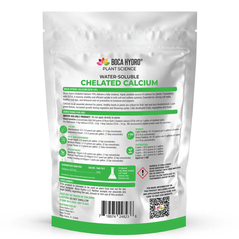 Hydro Chelated Calcium EDTA 14 Percent Water Soluble Plant Food For All Plants Vegetables Flowers And Trees 1 Pound Bag