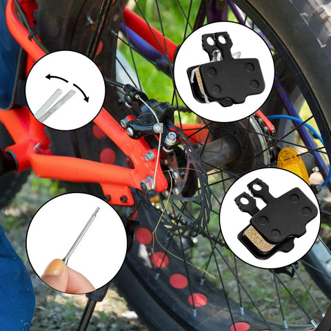 4 Pairs Resin Disc Brake Pads For Mountain Bikes With Dope Stopping Power Compatible With Elixir 1 3 5 7 9 R And Sram 