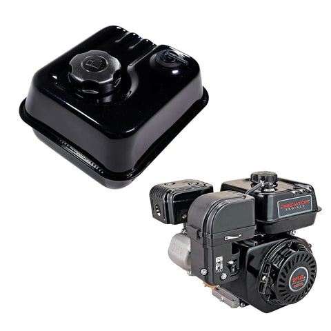 Gas Tank With Roll Over Valve for Predator 212 6.5HP Hemi Engine OEM Replacement Fuel Tank Kit shown with engine model