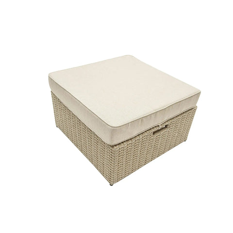 Top Shelf Wicker Patio Couch With Cabana Canopy And Ottoman Set Featuring Three Seat Bench Plus Coffee Table For Chill Backyard Hangouts With Zero Stress beige upholstered ottoman with wicker base