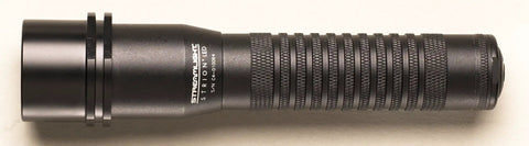 Strion 375-Lumen Compact Rechargeable Flashlight Without Charger With High Brightness, 219 Meter Beam, Grooved Aluminum Body