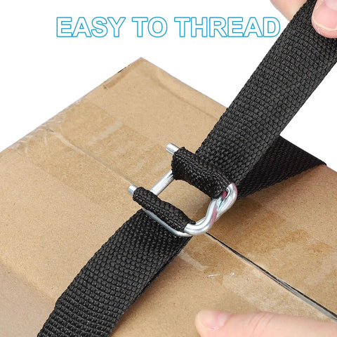 25 Pack Galvanized Steel Cord Strapping Buckles 32mm Wide For Packaging And Shipping securing box with silver finish and strap