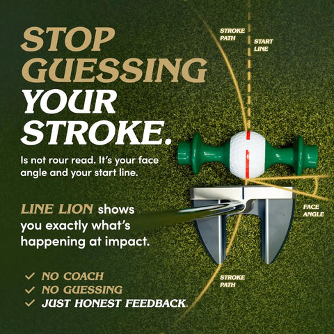 Putting Trainer Alignment Gate That Reveals Push Pull And Face Angle For Start Line And Roll Consistency highlighting stroke path