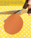 Heavy Duty Pinking Shears with Serrated and Scalloped Blades in 3mm 5mm and 7mm for Fabric Zigzag Cut Scissors for Denim Leather Silk Hand Sharpened by Pro Grade Craftsmen cutting leather fabric