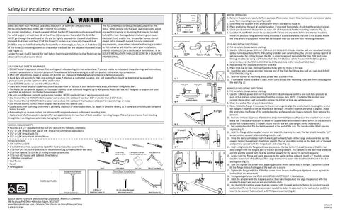Installation instructions for 12 Inch Chrome Grab Bar For Bathroom Safety, Heavy Duty Shower And Toilet Rail, ADA Compliant.