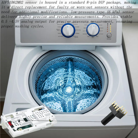 Must Have Piezoresistive Washing Machine Water Level Sensor For Control Board, Compatible With Whirlpool Maytag Amana