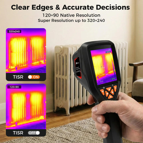 Handheld Thermal Imaging Camera With 320x240 Super Resolution And 25Hz Refresh Rate For Quick Moisture Checks used near radiator