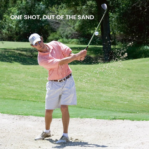 Golfer hitting shot from sand bunker using 52 Degree 56 Degree 60 Degree Wedge Set For Men And Women Right Hand CNC Milled Face
