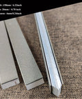 10 Piece Diamond Knife Sharpening Stone Kit With Aluminum Blank Plates For Pro RX008 Knife Sharpener on fabric surface