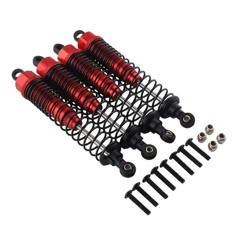 Front And Rear RC Shock Absorbers 4 Pack 108mm Adjustable Aluminum Dampers For 1 To 10 Scale RC Cars Like HSP Volcano EXP Pro