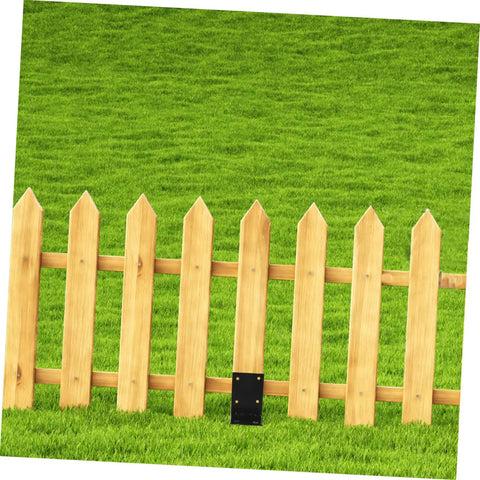 Sturdy Metal Fence Base Stakes Kit For Garden Edging, Rustproof Fence Holders, 10-Piece Set For Easy Install In Your Yard, Courtyard, And Backyard, Durable Ground Anchors For Outdoor Privacy And Neat Edges
