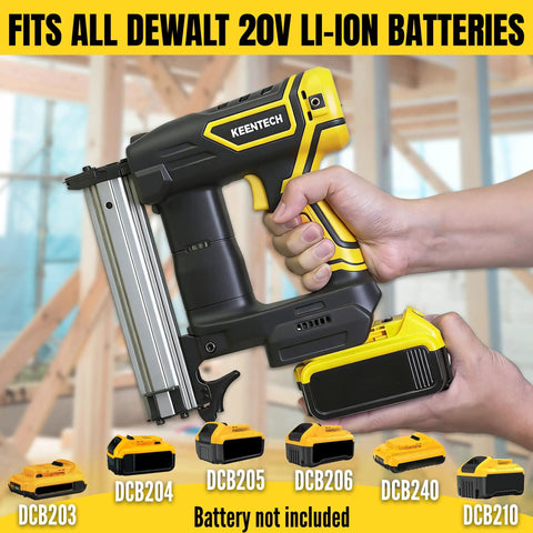 Top Tier No Sweat Finishing With Slick Flush Drive On This Heavy Duty Cylinder Driven 18 Gauge Cordless Brad Nailer with battery compatibility.