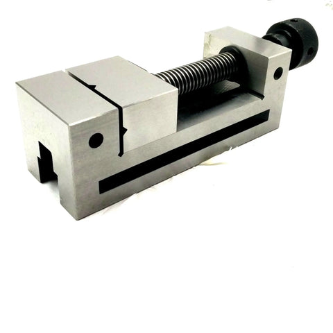Pro Grade Vise V-Groove Bench Clamp With 2.5 Inch Jaw Opening And 2 Inch Jaw Width, 1 Inch Jaw Depth, side view angle